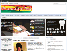 Tablet Screenshot of ghanaianpost.com